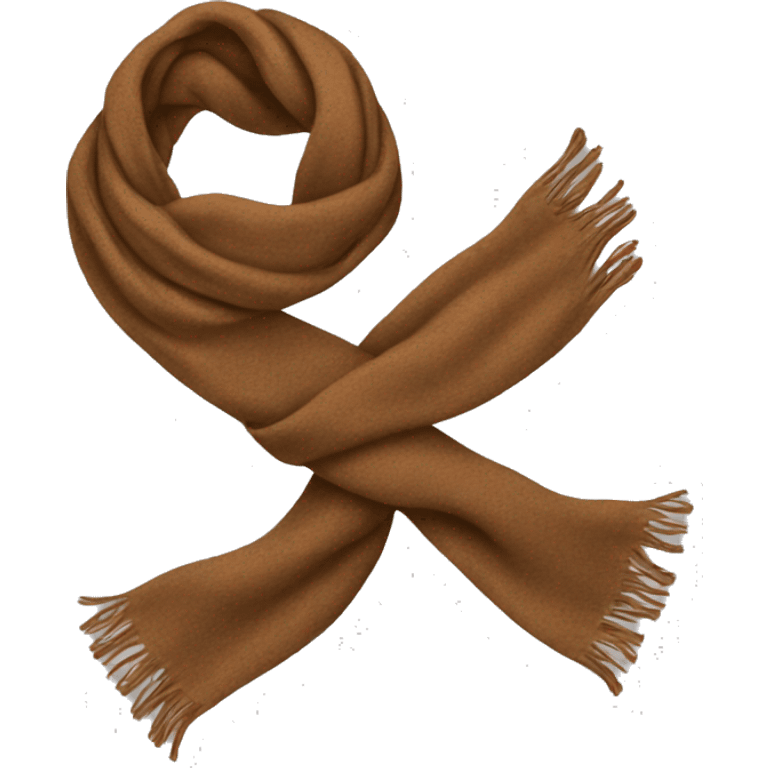 Brown scarf  emoji