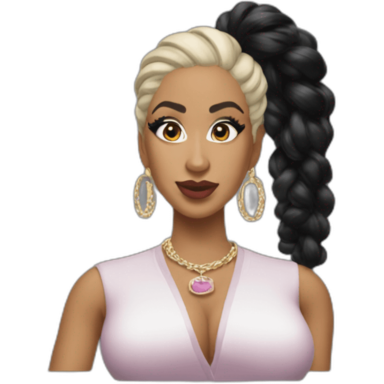 Cardi B black emoji