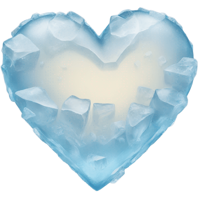 Heart made of ice  emoji