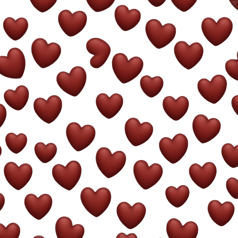 dark red heart emoji