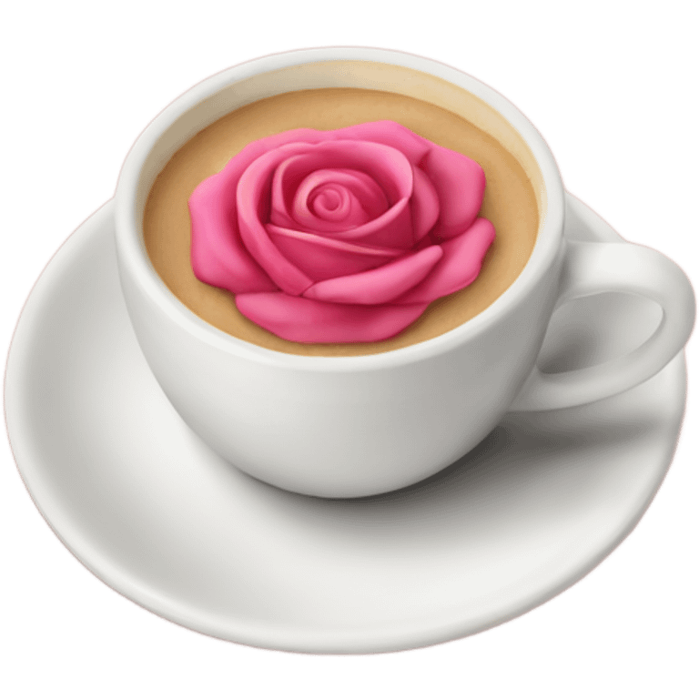 Un frapuchino rosa emoji