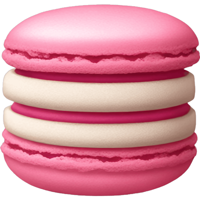 Pink macaroon emoji