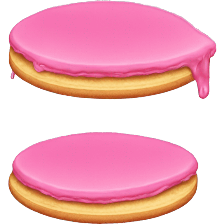 Pink pancake emoji