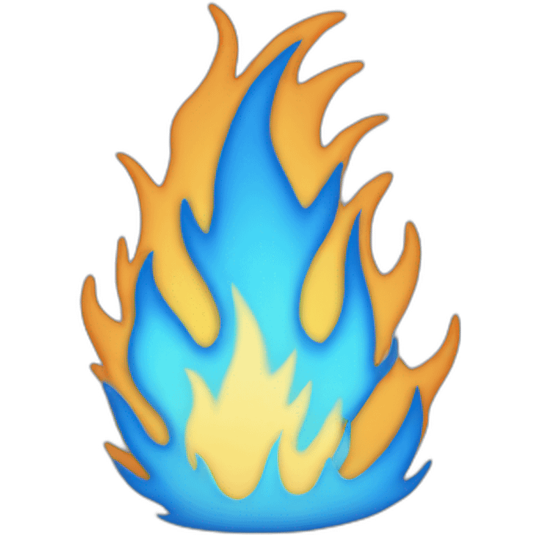 blue flames emoji