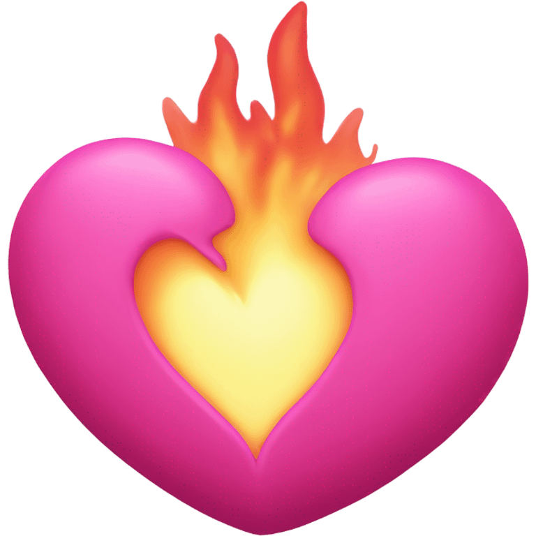 Pink hearth  emoji