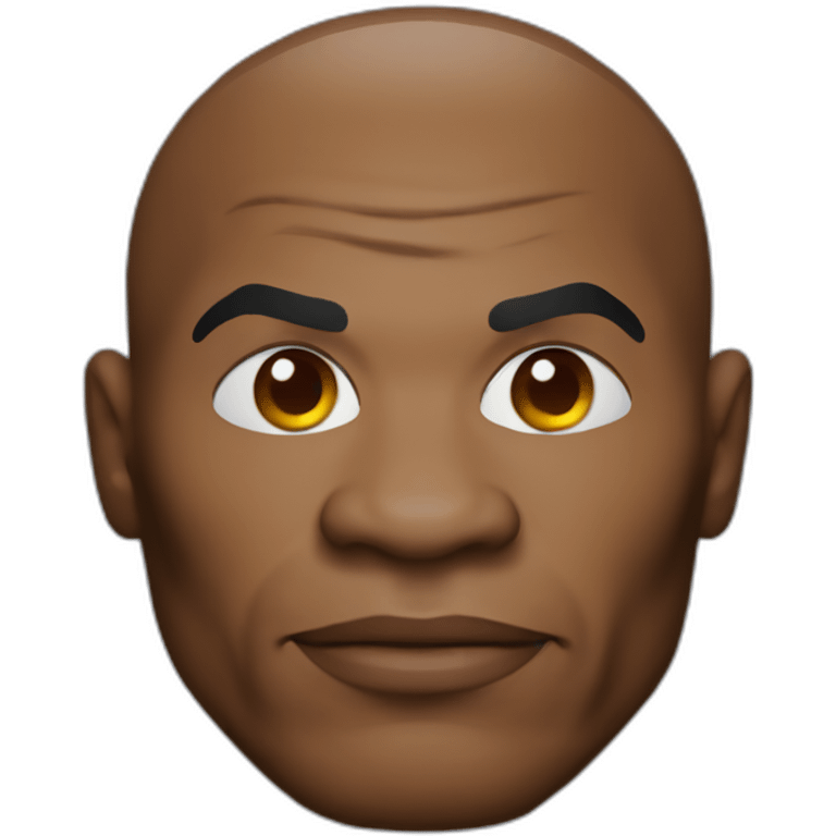 Mike Tyson with cat head emoji