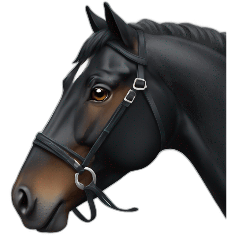 Black horse emoji