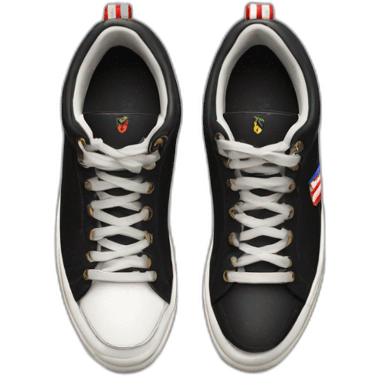 Black Prada America cups sneakers from 1997 emoji