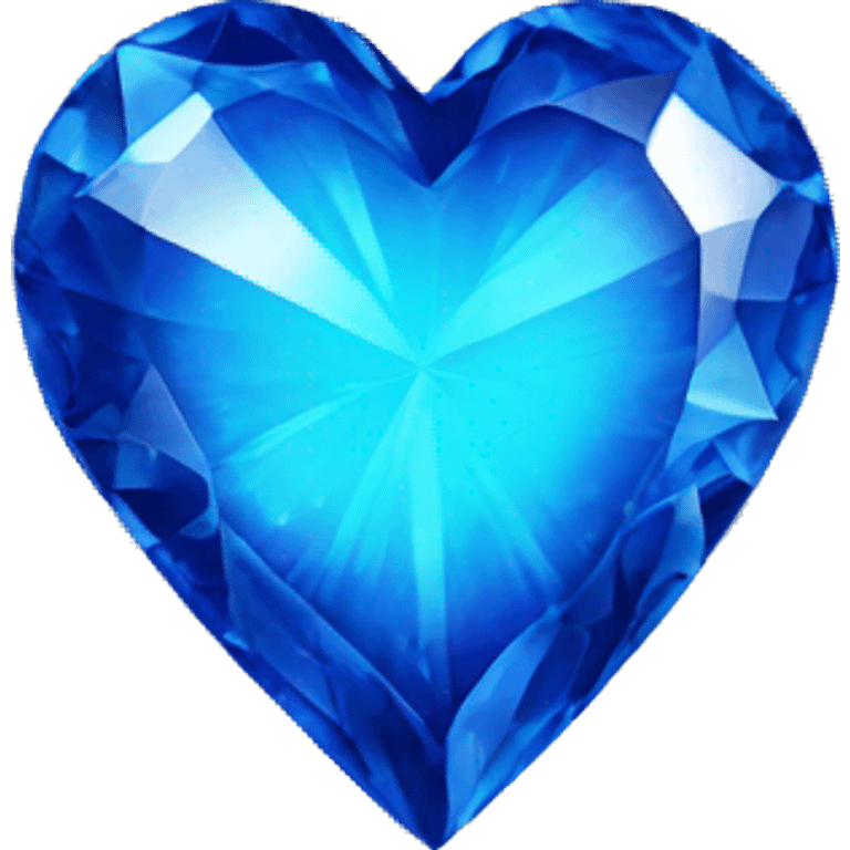 deep-blue crystal heart emoji