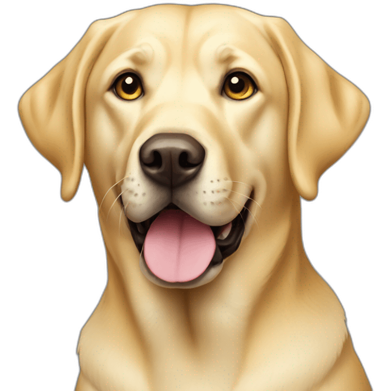 Yellow Labrador Retriever emoji