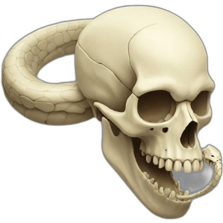 snake skull emoji