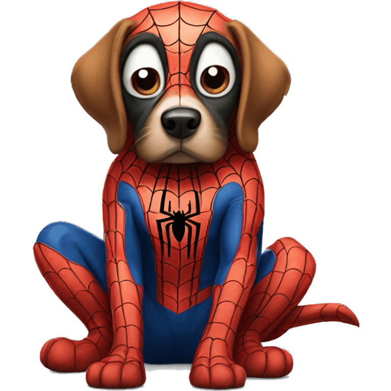 DOG SPIDER MAN emoji