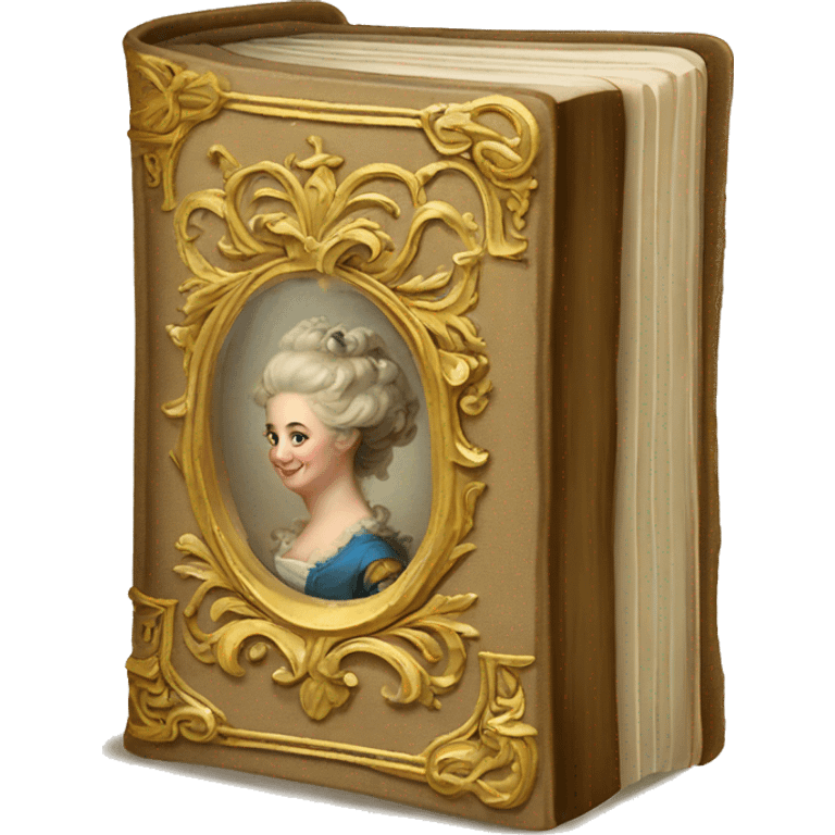 Vintage rococo book emoji