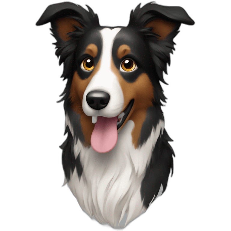 female border collie dog emoji