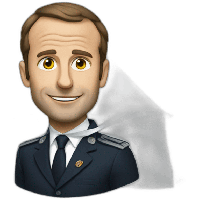 Macron avec un voile emoji