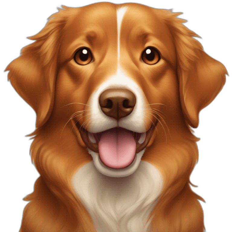 crying nova scotia duck tolling retriever emoji