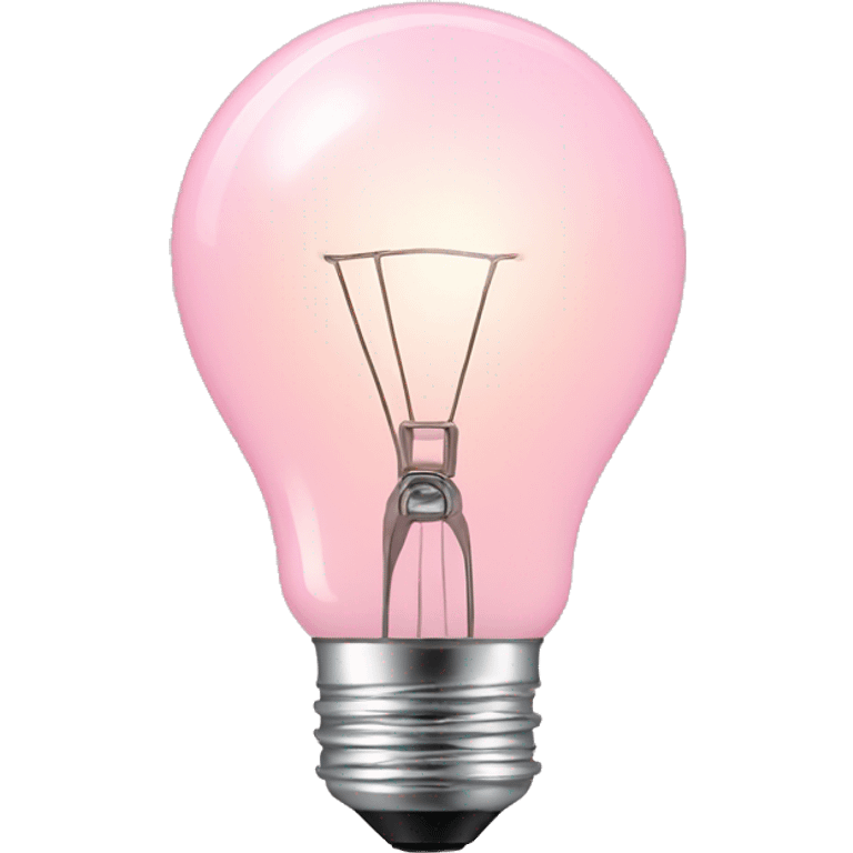 pastel pink light bulb emoji