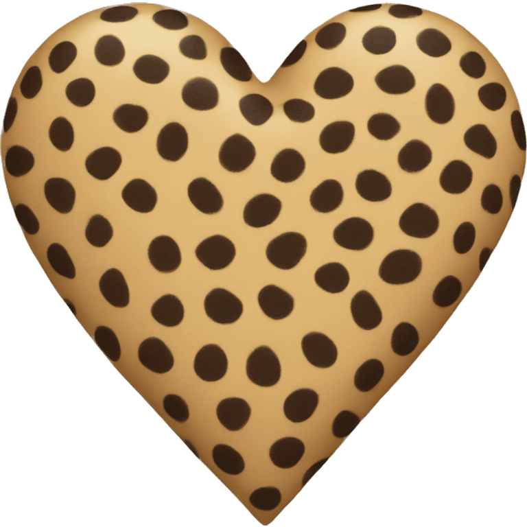 cheeta print heart emoji