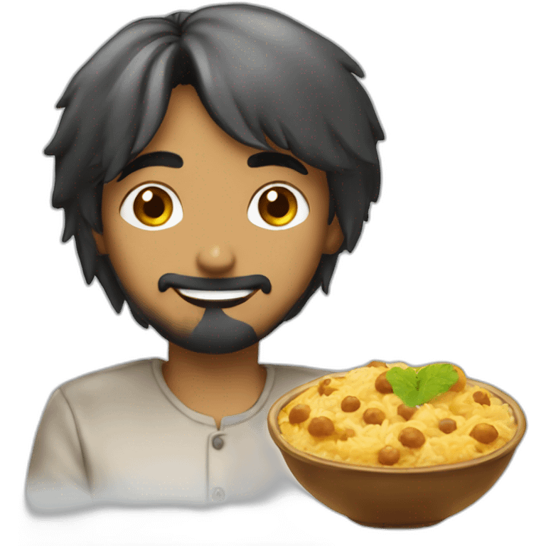 Single panipuri with ragda and paani emoji