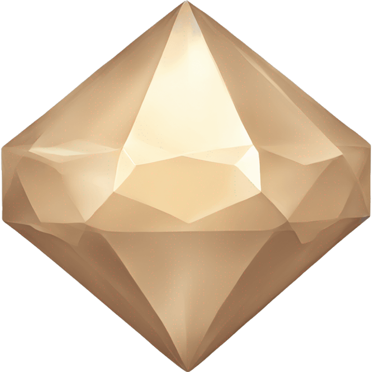 Beige Aesthetic Diamond emoji