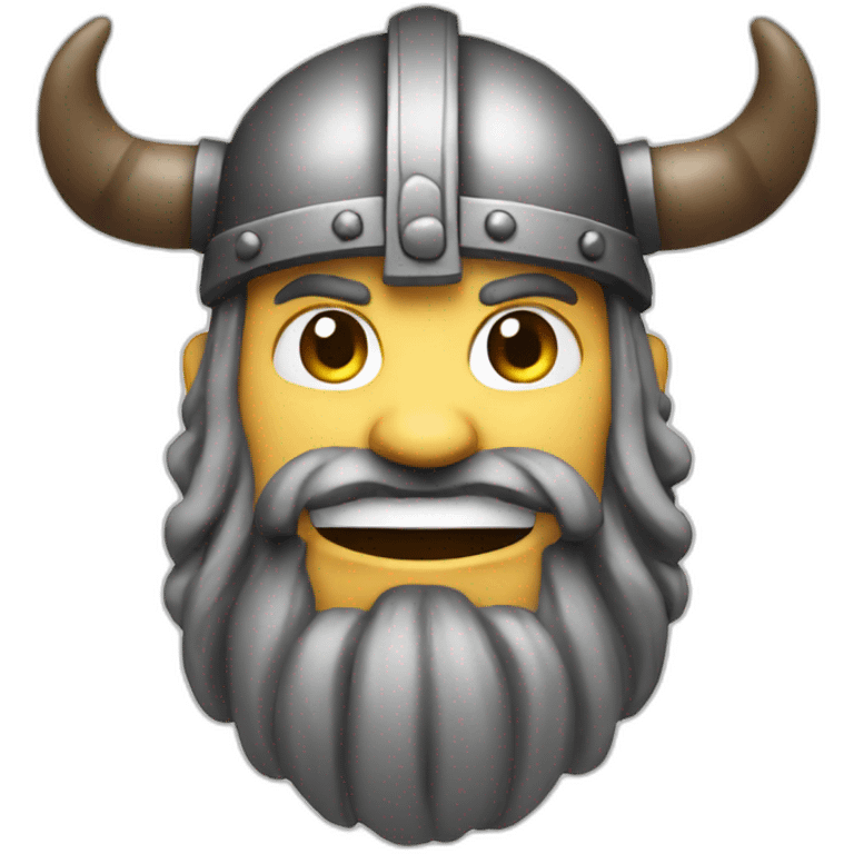 Happy stocky viking emoji