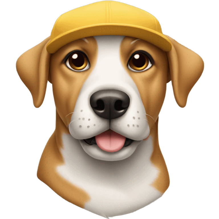 Dog wearing a cap emoji