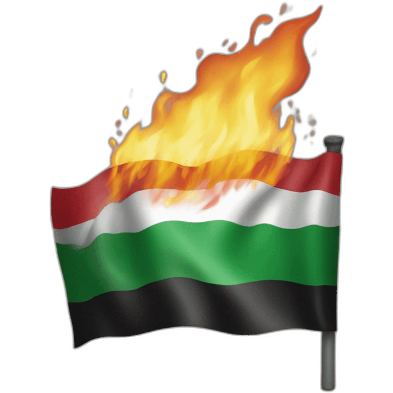 palestine flag fire emoji