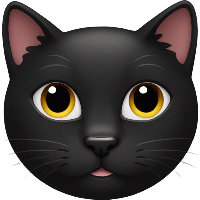 Black cat love emoji