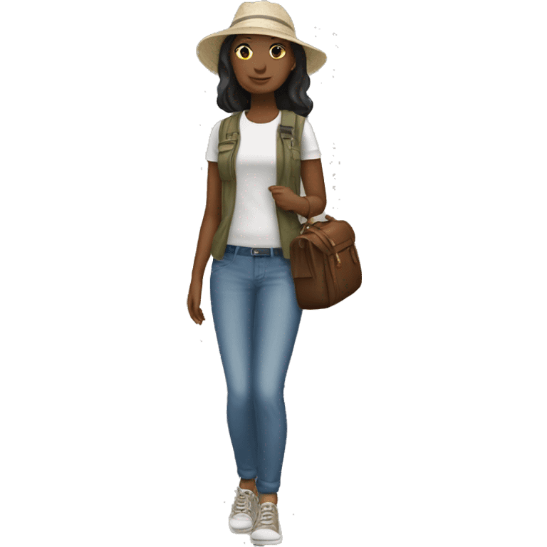 travel girl outfit emoji