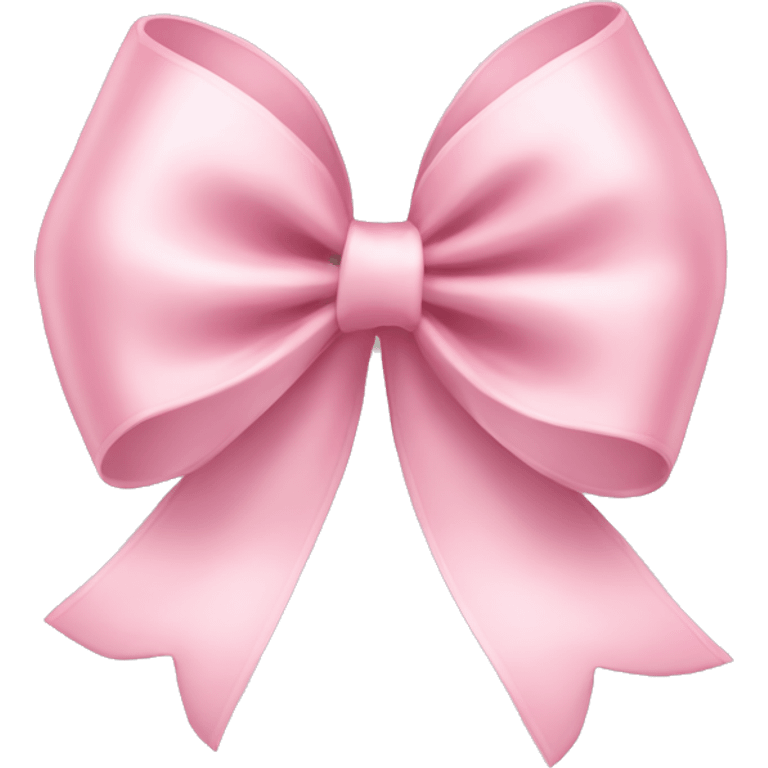 light pink ribbon bow emoji