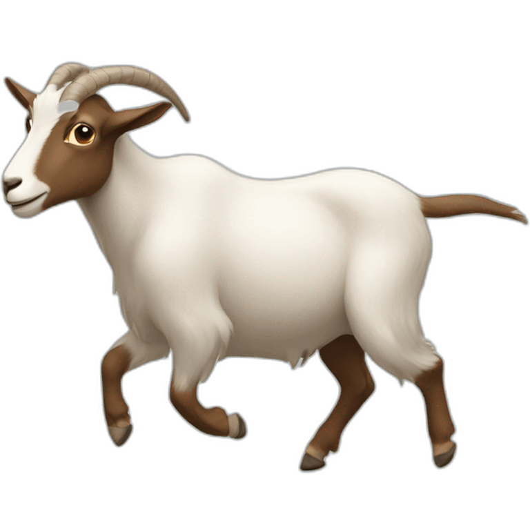 Goat on the move emoji