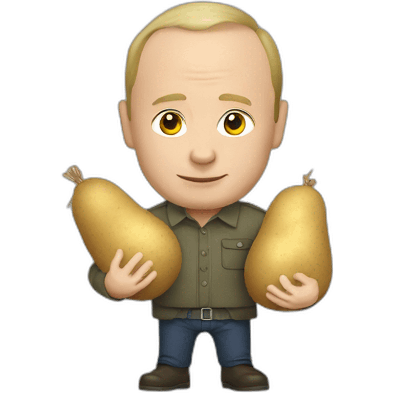 putin holding a sack of potatoes  emoji