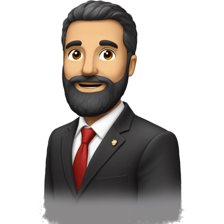 Député Antoine Armand avec barbe emoji