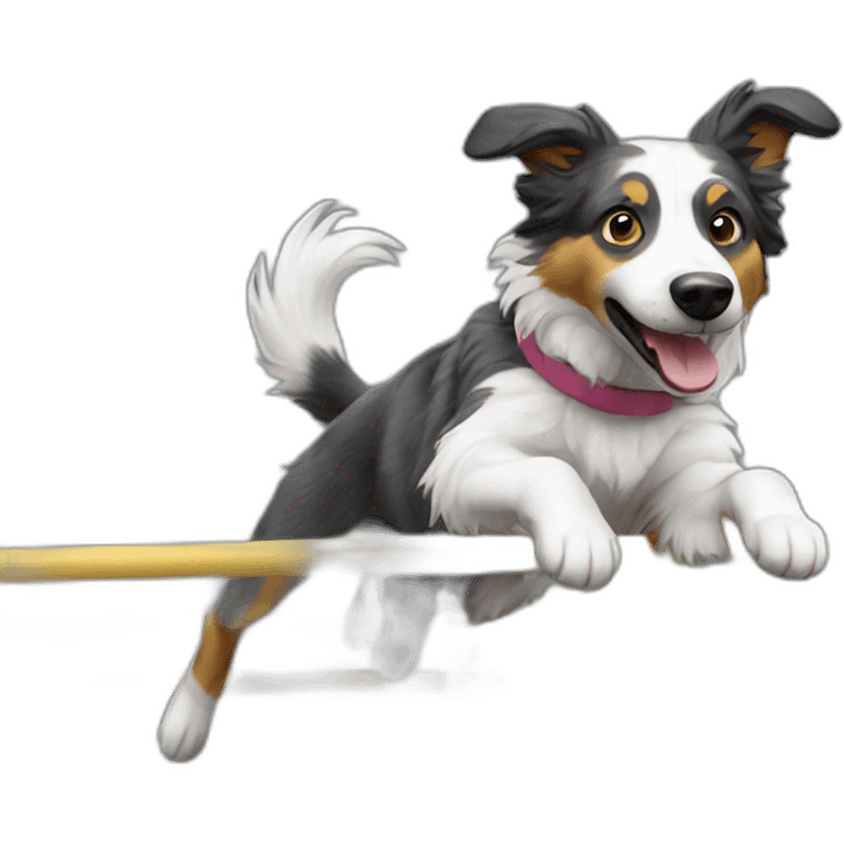 agility Aussie dog emoji