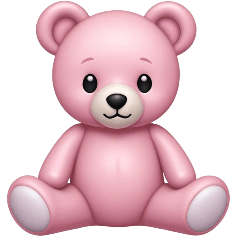 Light pink coquette teddy bear emoji