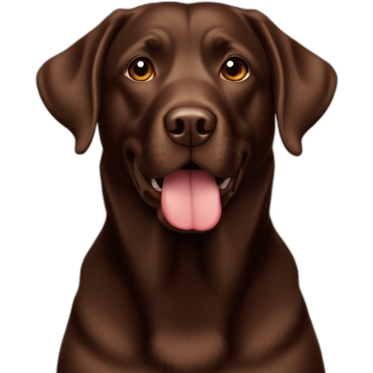 Chocolate labrador emoji