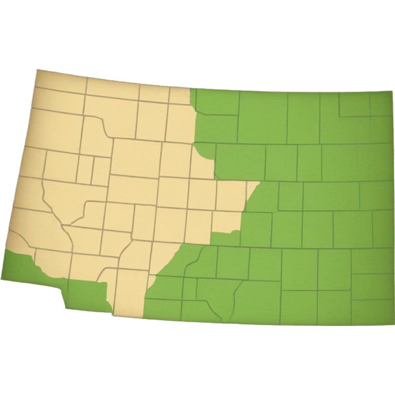 Map of north dakota emoji