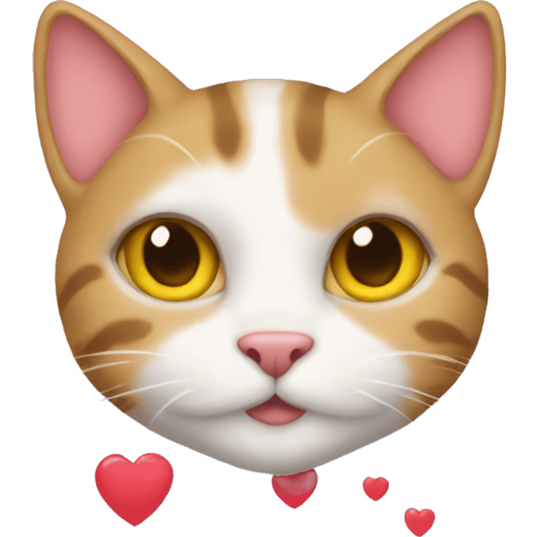 cat with hearts emoji