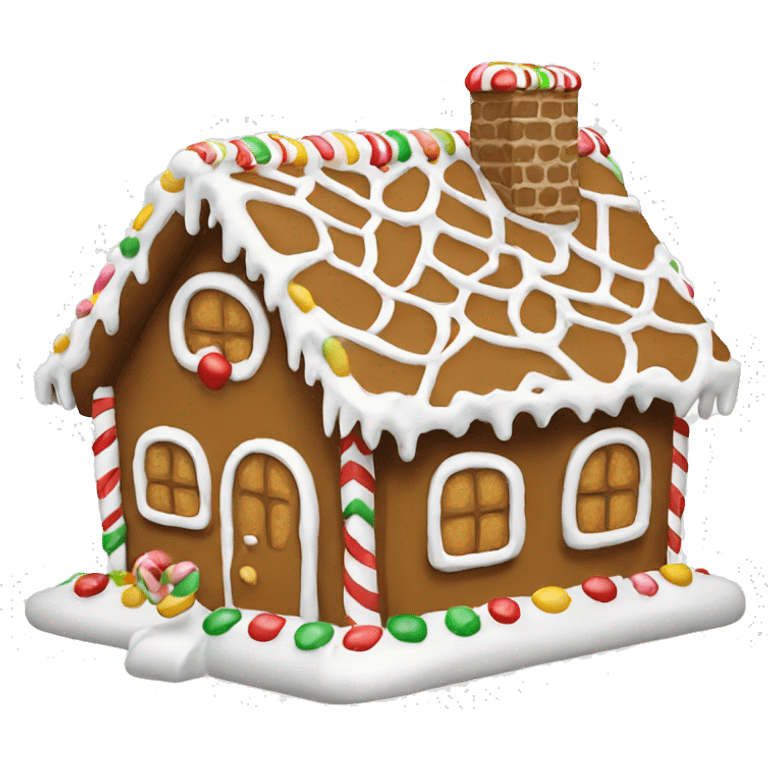 Gingerbread house white emoji