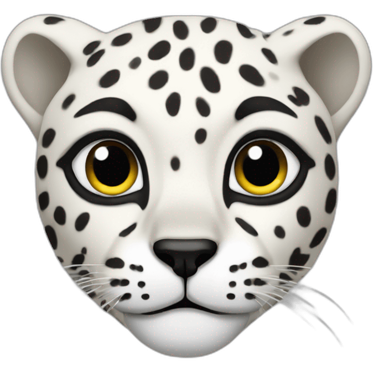 white-cheetah-with-a-black-mane emoji