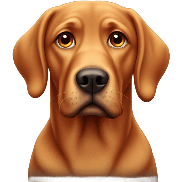 Sad red lab emoji