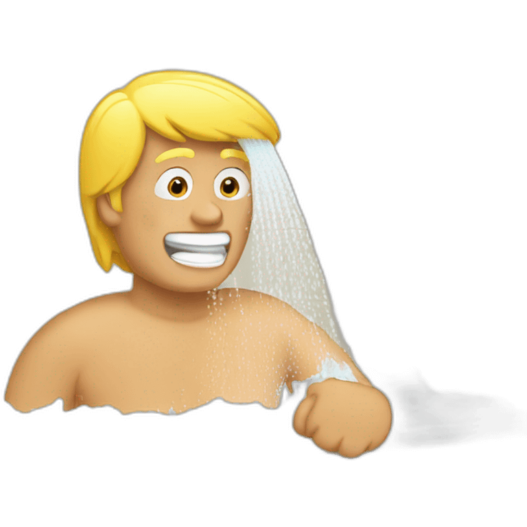 Trump take a shower emoji