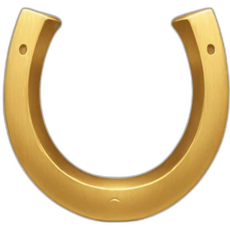 Gold horseshoe emoji