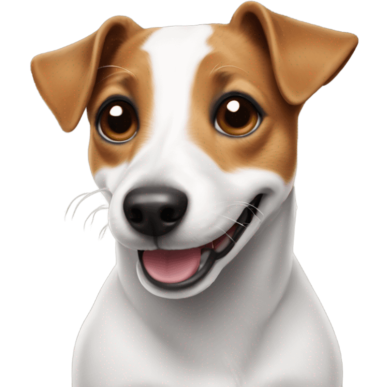 Jack Russell smiling emoji