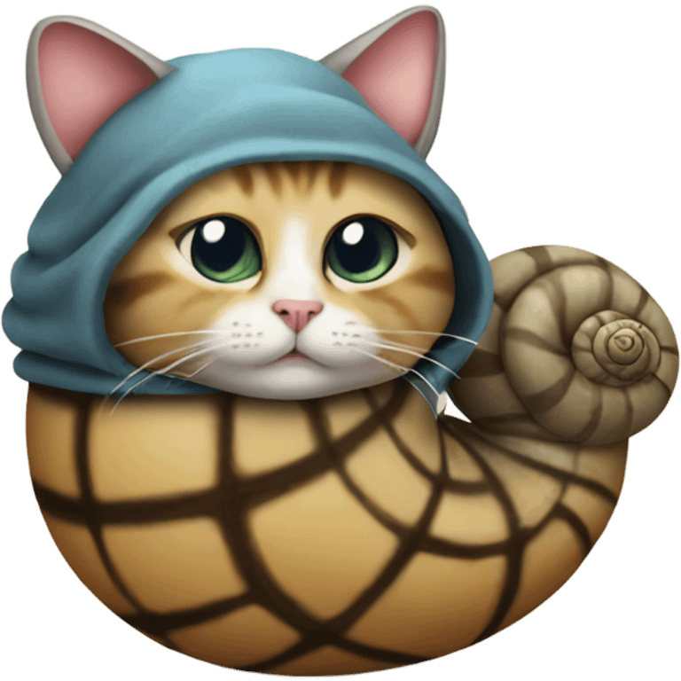 cat in a snail costume emoji