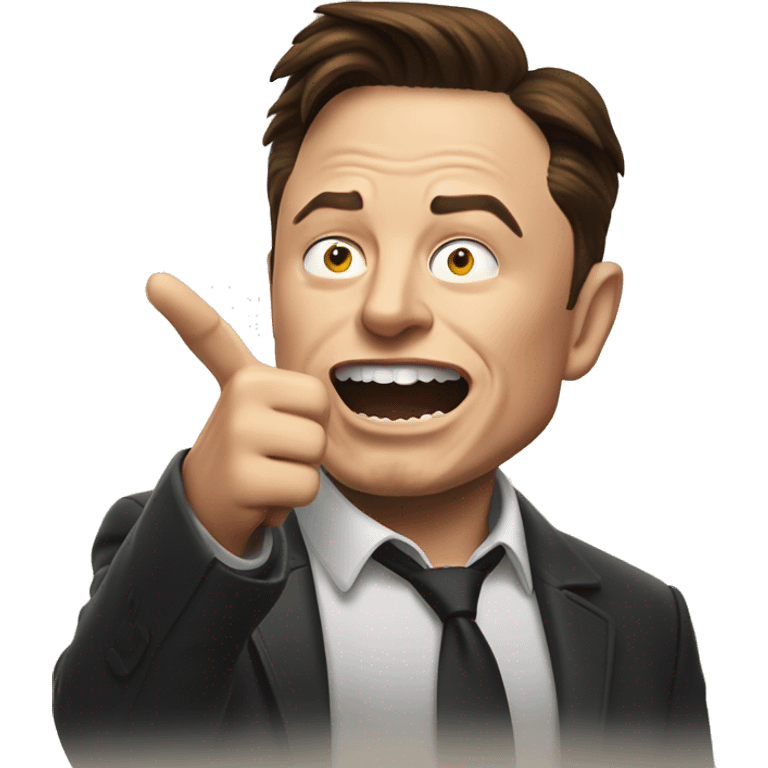 elon musk angry pointing you emoji