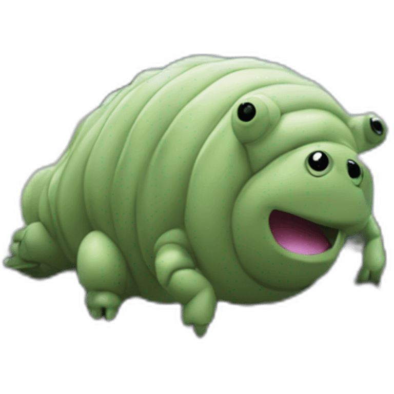 tardigrade writing code on a laptop emoji