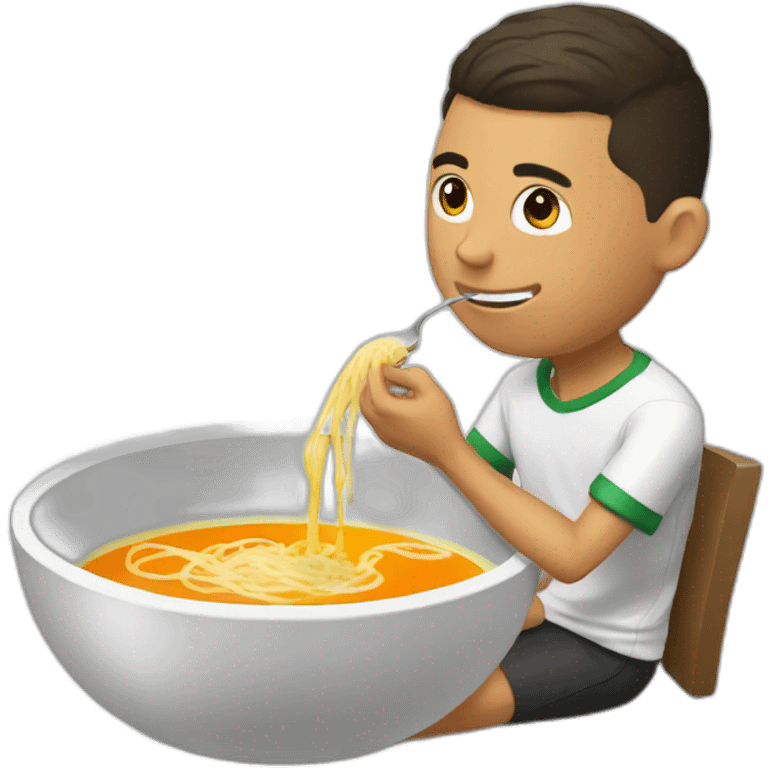 Ronaldo eating broth emoji