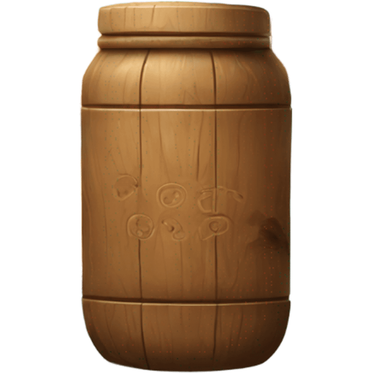 A wooden jar of cookies emoji