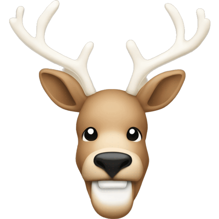 Raindeer beige Christmas  emoji